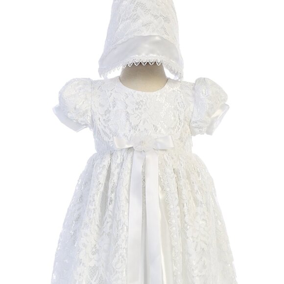 6/12M - Suzana Girls White Christening & Baptism Gown (NWT) - Picture 3 of 7